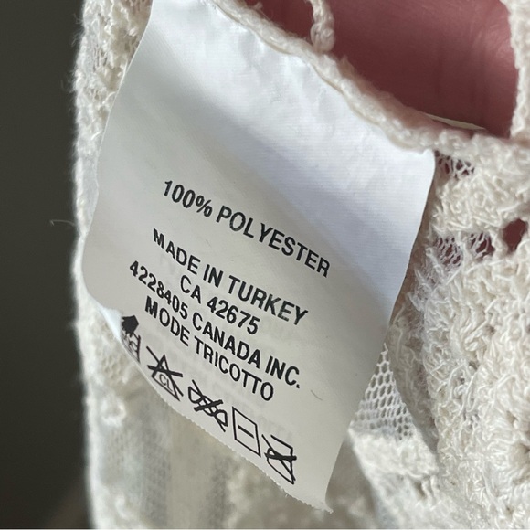 JANE & JOHN Crochet Lace Vest Boho Bohemian Festival Style - Picture 7 of 7